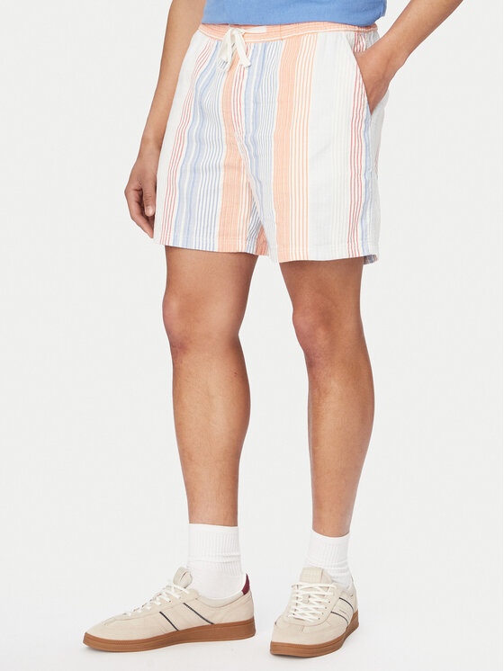 Tommy Jeans Szorty materiałowe DM0DM22830 Kolorowy Relaxed Fit