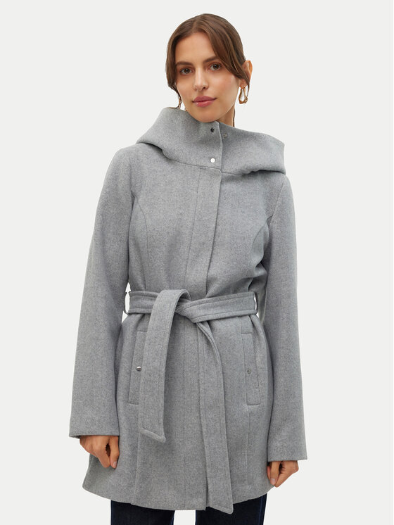 Vero Moda Płaszcz przejściowy Popliva 10310779 Szary Regular Fit