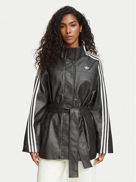adidas Kurtka przejściowa Adilenium Season 6 Pleather LH1945 Czarny Regular Fit