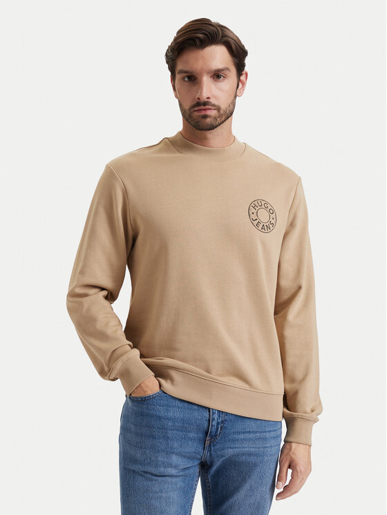HUGO Bluza Nedos 50572298 Beżowy Regular Fit