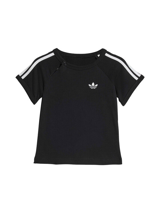 adidas T-Shirt 3-Stripe KD1013 Czarny Regular Fit