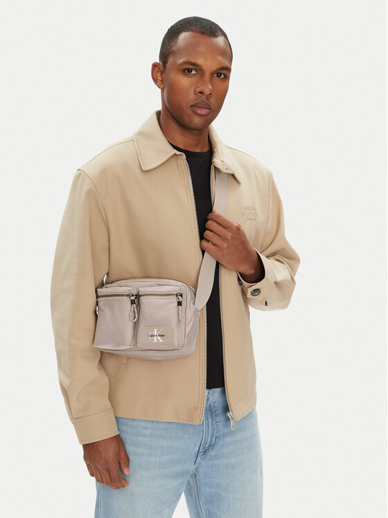 Calvin Klein Saszetka Tech Utility Camera Bag LV04G3178G Kremowy