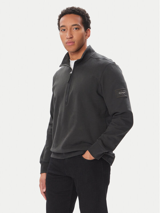 Calvin Klein Jeans Sweter 350Terry LV04RJ203G Brązowy ciemny Regular Fit
