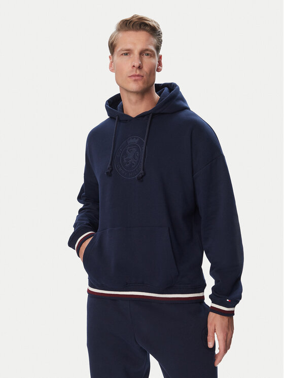 Tommy Hilfiger Bluza UM0UM04057 Granatowy Regular Fit
