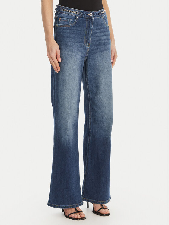 Morgan Jeansy 261-PIZET Niebieski Wide Leg