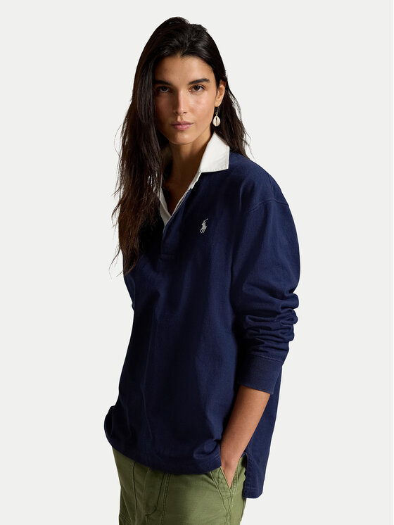 Polo Ralph Lauren Sweter 211B17797001 Granatowy Regular Fit