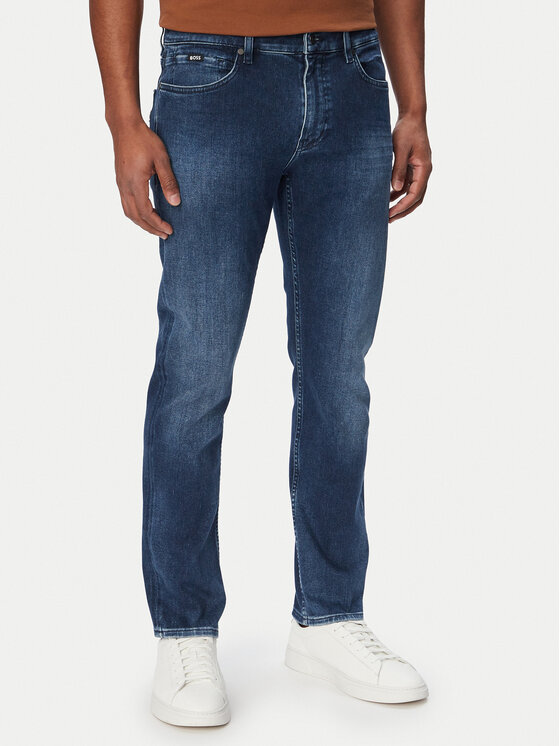 BOSS Jeansy Delaware 50557490 Granatowy Slim Fit