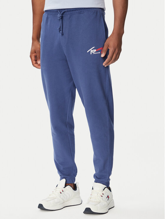 Tommy Jeans Spodnie dresowe DM0DM23903 Niebieski Regular Fit