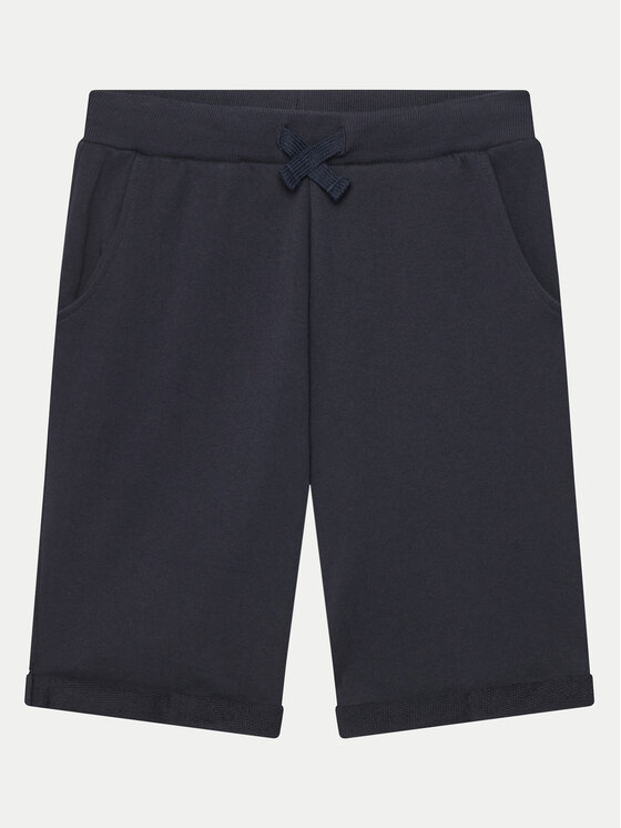 Guess Szorty materiałowe L93Q25 KAUG0 Granatowy Regular Fit