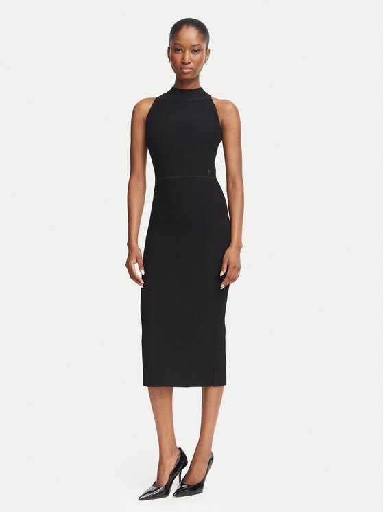 Guess Sukienka codzienna W6BK88 Z1920 Czarny Slim Fit