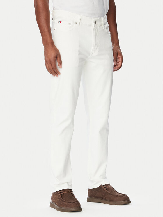 Tommy Hilfiger Jeansy Denton MW0MW44914 Beżowy Slim Fit