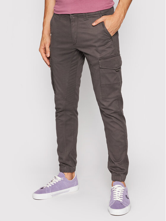 Jack & Jones Spodnie materiałowe Paul 12140326 Szary Tapered Fit