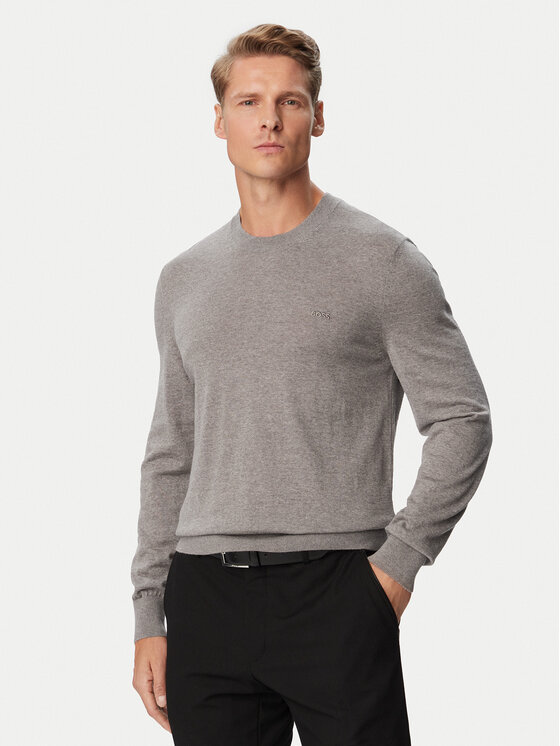 BOSS Sweter Leno  50571914 Brązowy Regular Fit