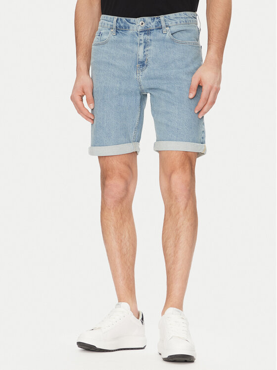 Karl Lagerfeld Jeans Szorty jeansowe A2M10129 Niebieski Slim Fit
