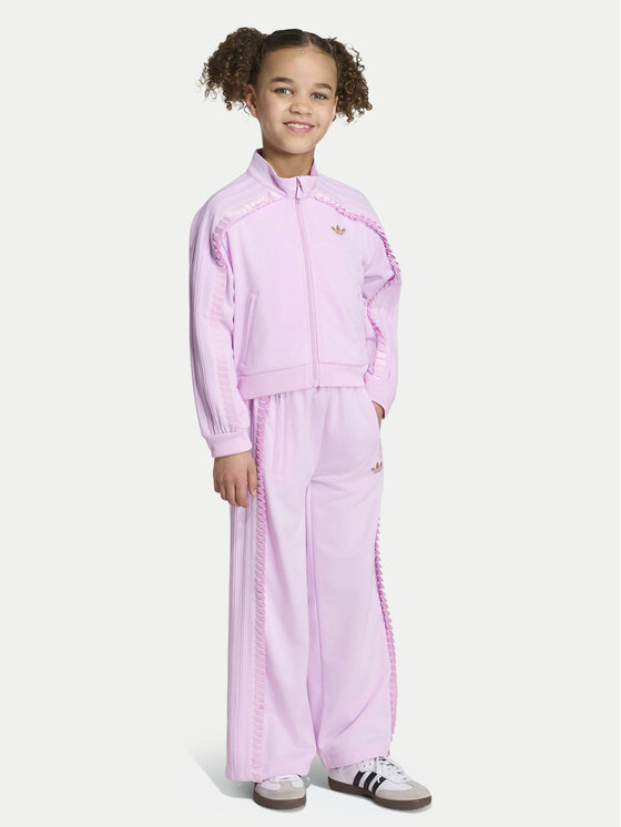 adidas Dres Firebird Loose Tracksuit KR6592 Różowy jasny Regular Fit
