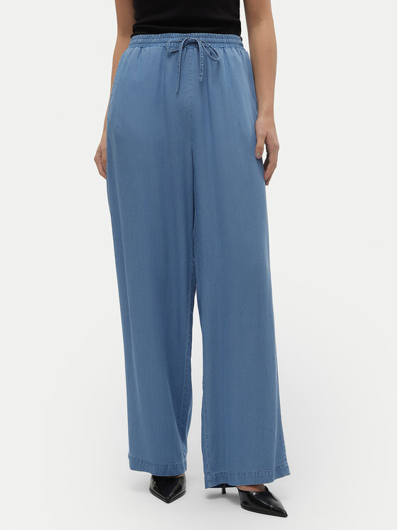 Vero Moda Spodnie materiałowe Bree 10304898 Niebieski Loose Fit