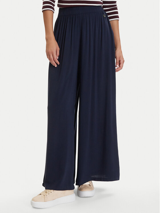 Nautica Spodnie palazzo W126-NALTR-1024-19X Granatowy Regular Fit