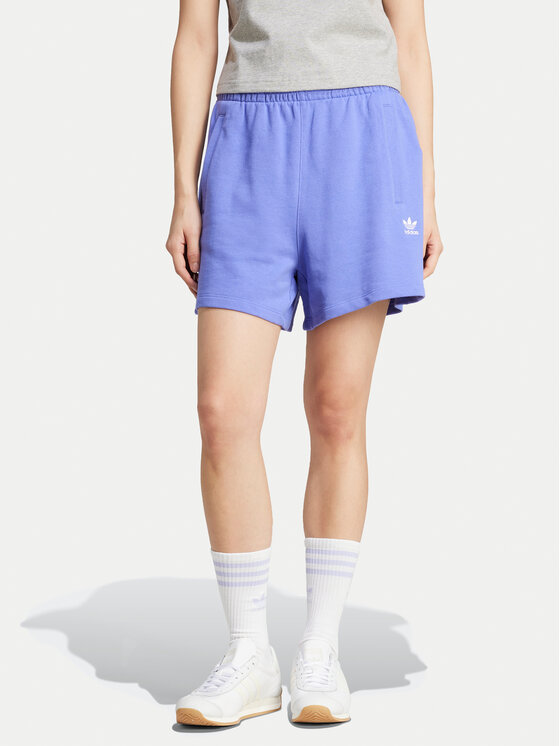adidas Szorty sportowe Essentials French Terry IW5708 Niebieski Loose Fit