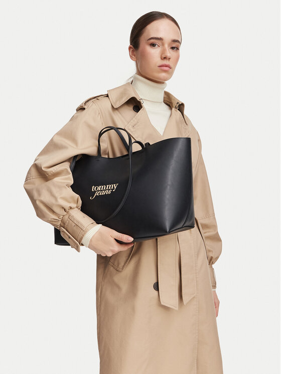 Tommy Jeans Torebka Tjw Must Tote AW0AW19051 Czarny
