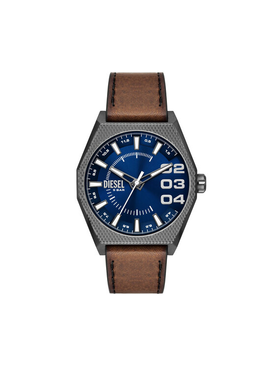 Diesel Zegarek Double Scraper DZ2189 Brązowy