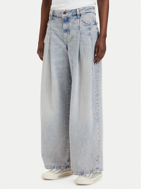 Guess Jeans Jeansy W6GA2U D5M57 Niebieski Wide Leg