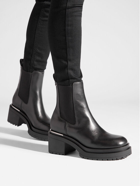 DKNY Botki Patria K3340304 Czarny