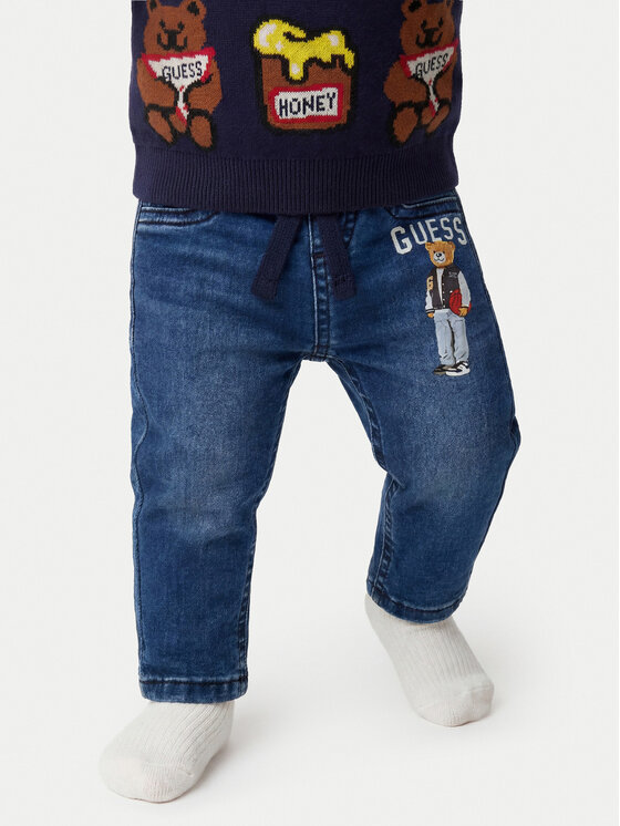 Guess Jeansy I6YA01 D1270 Niebieski Regular Fit