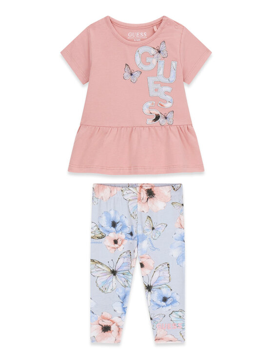 Guess Komplet t-shirt i legginsy A6RG09 K6YW4 Kolorowy Regular Fit