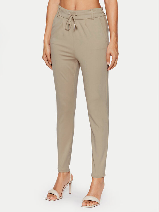 ONLY Spodnie materiałowe Poptrash 15115847 Beżowy Slim Fit