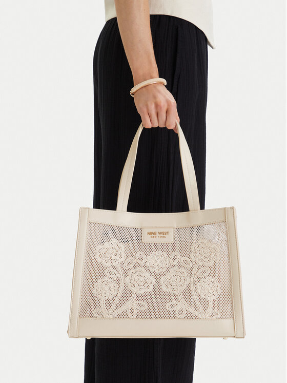 Nine West Torebka CEO-Wall Street Glow-KY319 Kremowy