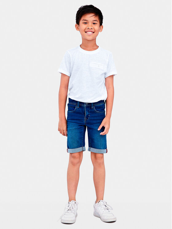 NAME IT Szorty jeansowe Sofus 13150022 Granatowy Slim Fit