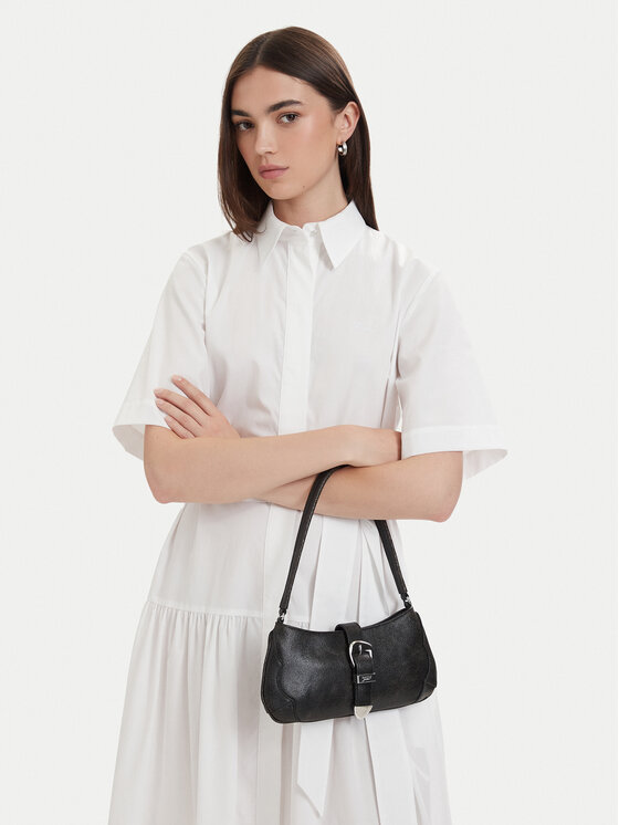Tommy Jeans Torebka Tjw Cool Leather Shoulder Bag AW0AW18788 Czarny