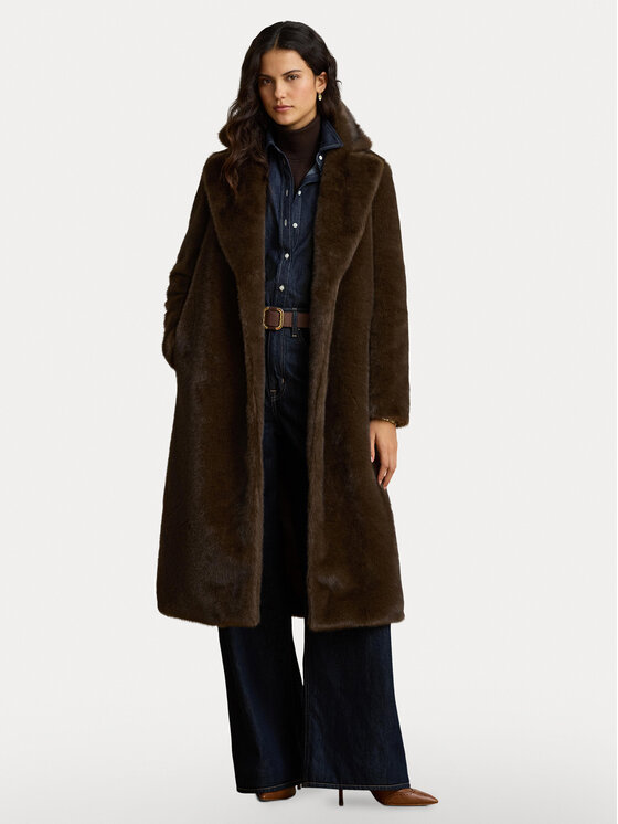 LAUREN RALPH LAUREN Futro 297P23467001 Brązowy ciemny Regular Fit