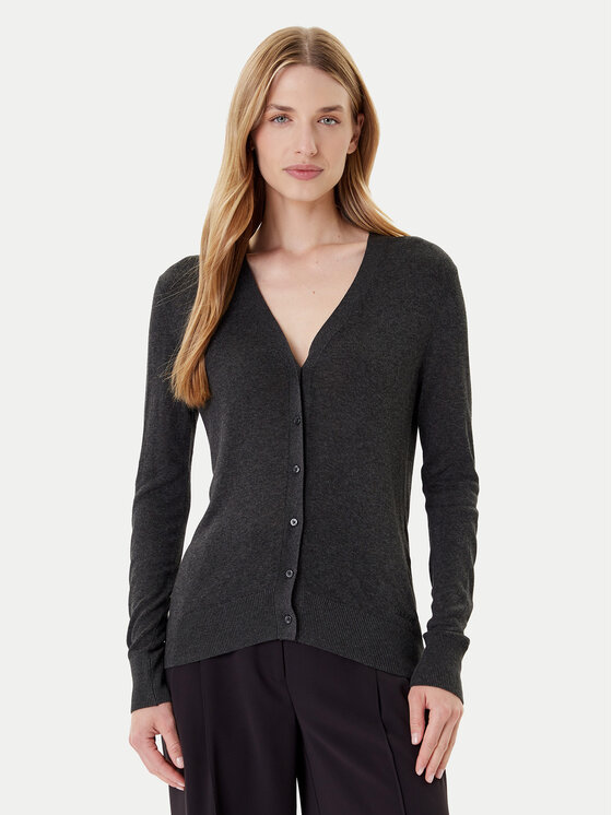 Calvin Klein Kardigan LV044C346G Szary Regular Fit