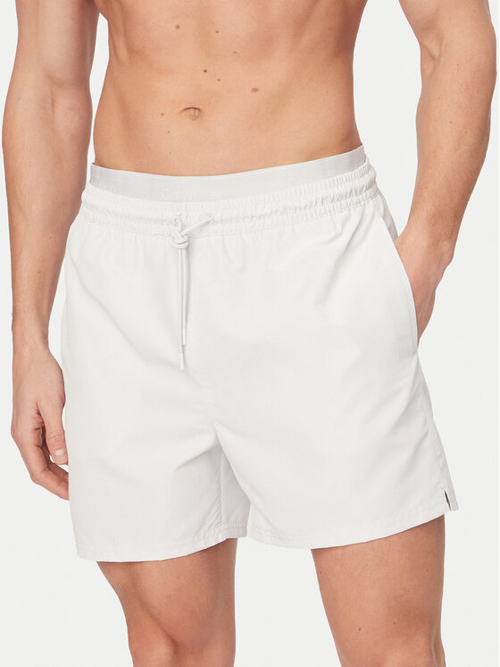Calvin Klein Swimwear Szorty kąpielowe LV00N61023 Szary