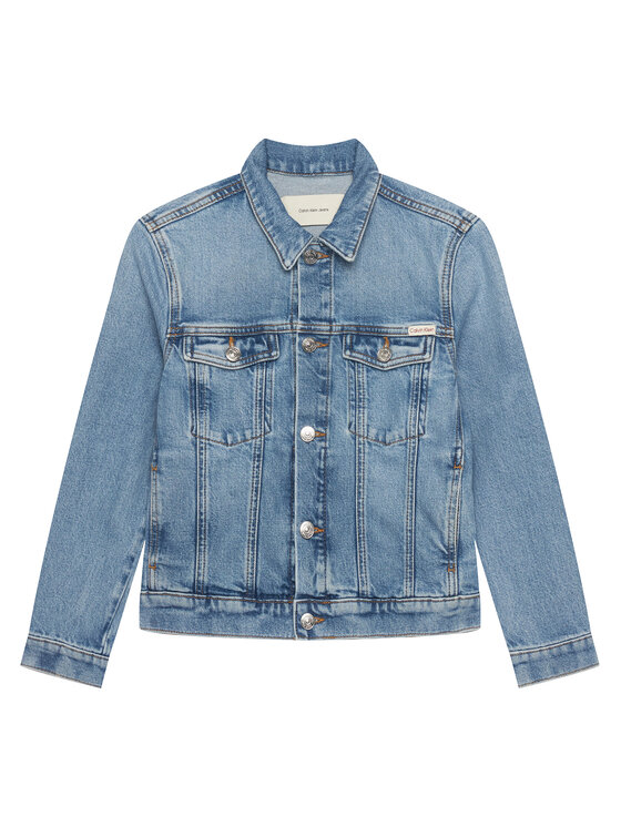 Calvin Klein Jeans Kurtka jeansowa IU0IU00726 Niebieski Regular Fit