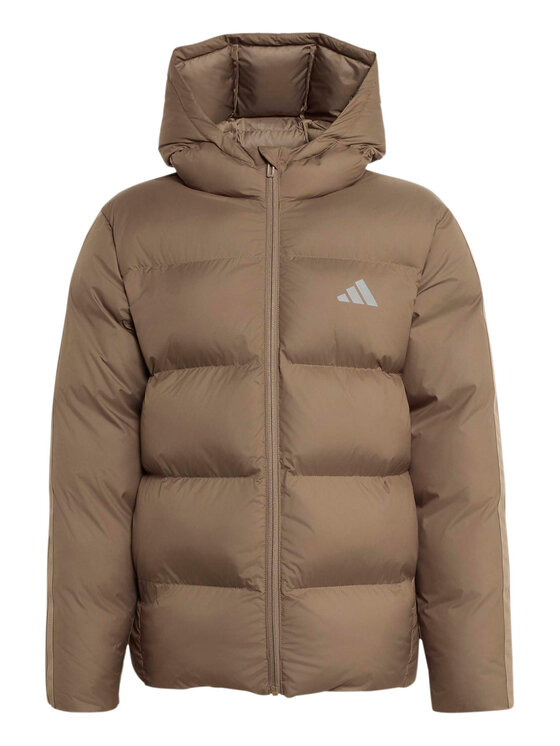 adidas Kurtka zimowa 3 Stripes Synthetic Down  KQ6184 Beżowy Regular Fit