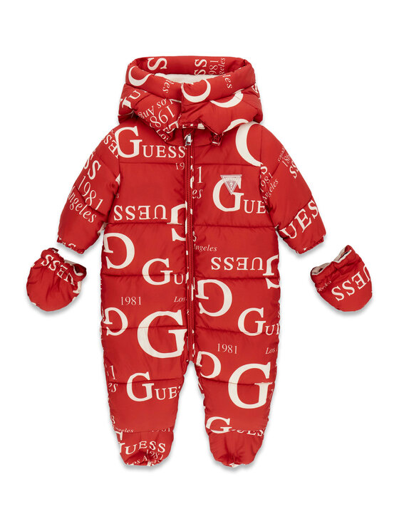 Guess Kombinezon zimowy H6BG02 W4053 Czerwony Regular Fit