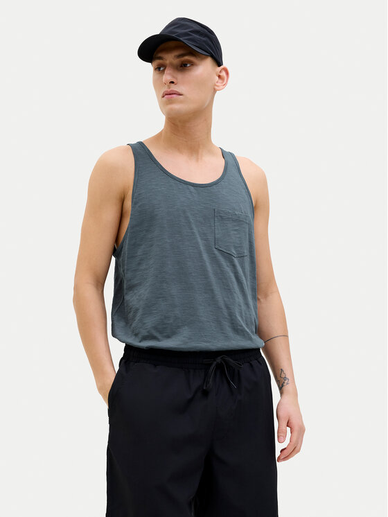 Jack & Jones Tank top Varenna 12273165 Szary Regular Fit