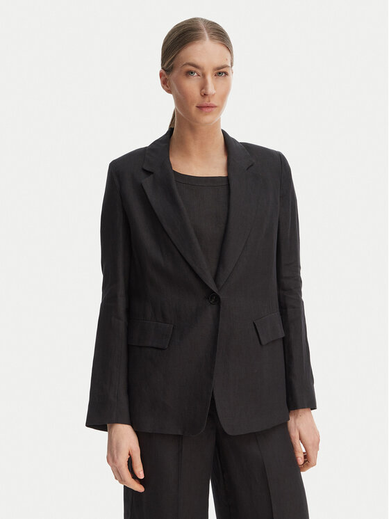 Marella Marynarka Emme by Marella Vincita 2615041012 Czarny Regular Fit