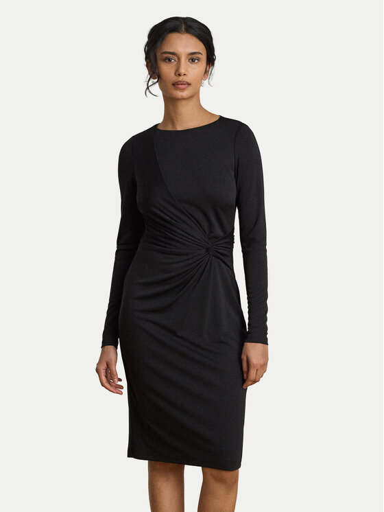 LAUREN RALPH LAUREN Sukienka dzianinowa 200P14033002 Czarny Slim Fit