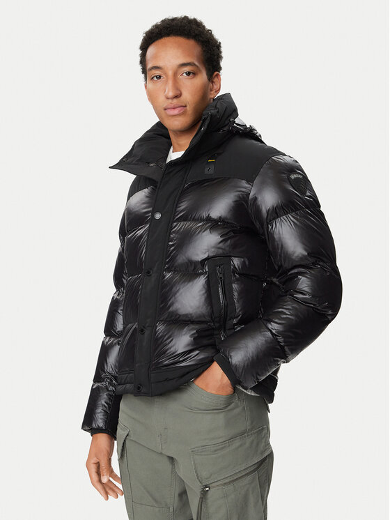 Blauer Kurtka przejściowa Perkins 26WBLUC02170 Czarny Regular Fit