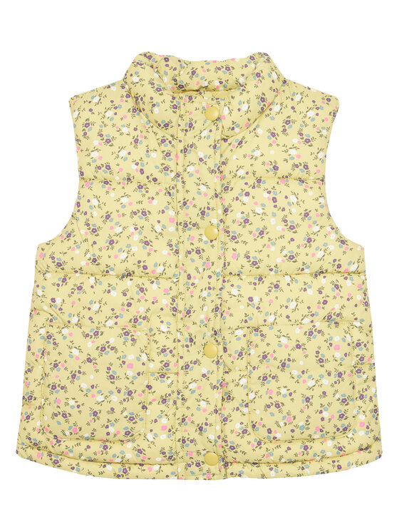 United Colors Of Benetton Kamizelka 2V3YGJ00O Żółty Regular Fit