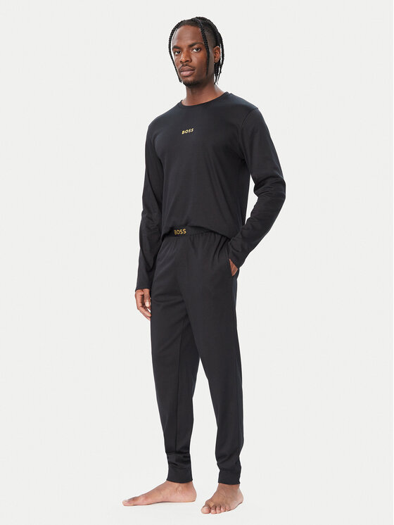 BOSS Piżama 50571089 Czarny Regular Fit