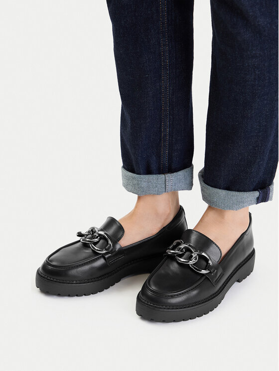 DeeZee Loafersy WS5621-18A Czarny