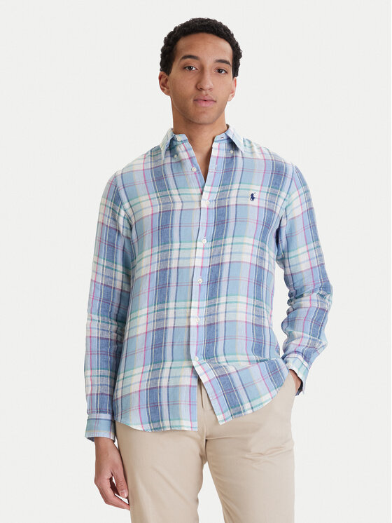 Polo Ralph Lauren Koszula 710B16705002 Niebieski Regular Fit