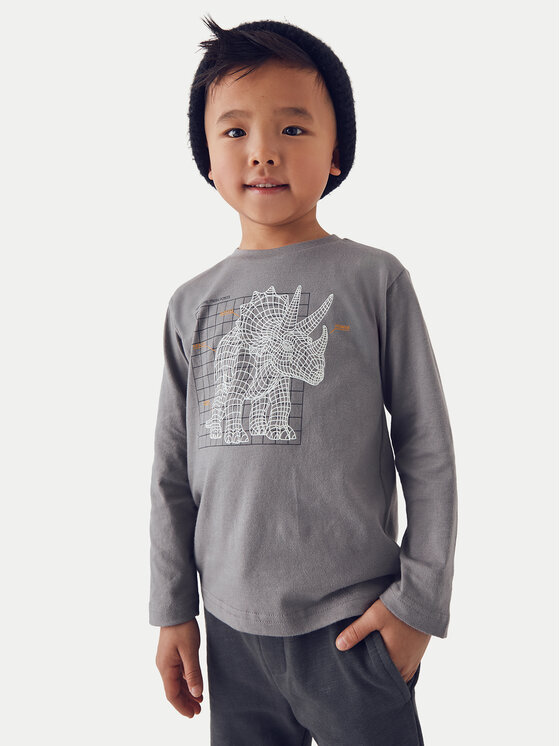 Mayoral Bluzka 4088 Szary Regular Fit