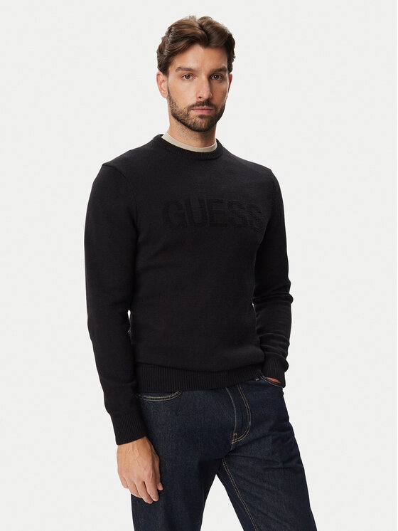 Guess Sweter M6BR16 Z1364 Czarny Regular Fit
