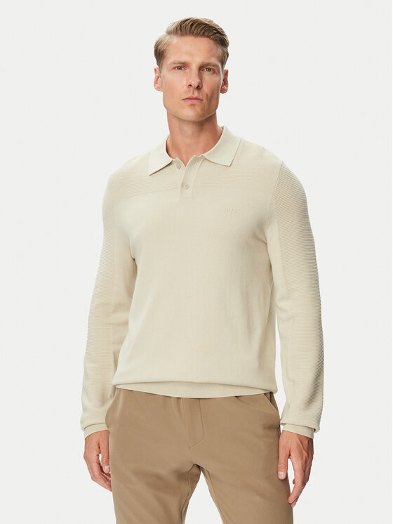 BOSS Sweter Momentum-X PL 50568962 Beżowy Regular Fit