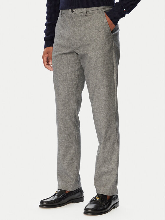 Tommy Hilfiger Chinosy Denton MW0MW44823 Szary ciemny Slim Fit